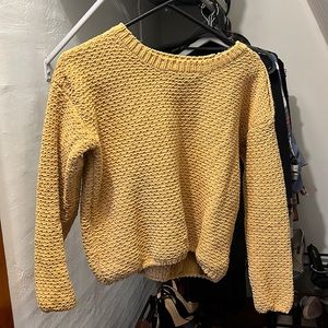 Mustard color short sweater size S